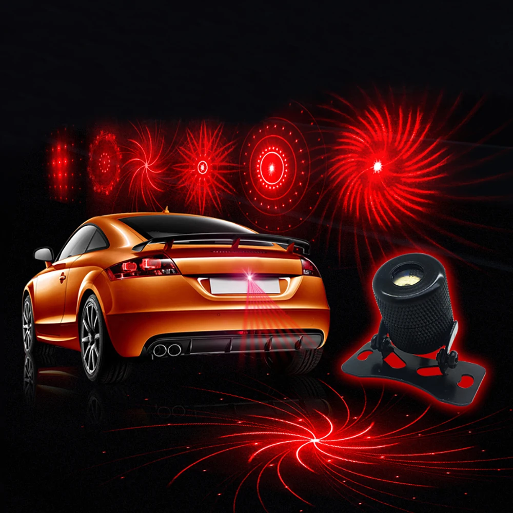 

LEEPEE 6 Pattern Car External Fog Lamp Anti-Collision Laser Warning Light
