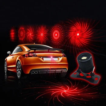 

LEEPEE 6 Pattern Car External Fog Lamp Anti-Collision Laser Warning Light