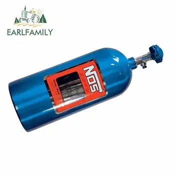 

EARLFAMILY 13cm x 7.4cm for Nitrous NOS Bottle Car Stickers JDM Funny Scratch-proof Waterproof Camper Decal Suitable for VAN RV