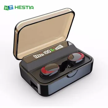 

S590B Colorful Light TWS 5.0 Bluetooth Earphone Flashing Light LED Siri Micro USB Earbuds Earphone with 2200mAH Charging Case