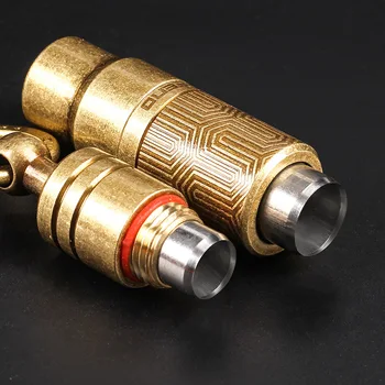 

Mini Vintage Portable Stainless Steel Double Heads Cigar Punch Sharp Blades Cigar Pass Needle Drill Burr Puncher Dredge Loose