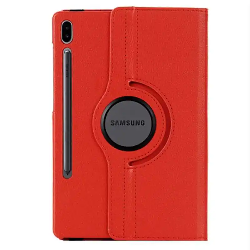 Mokoemi 360 Вращающийся Кожаный чехол-книжка с подставкой 10," для samsung Galaxy Tab S6, чехол для Galaxy Tab S6 T860 T865, чехол для планшета - Цвет: Red