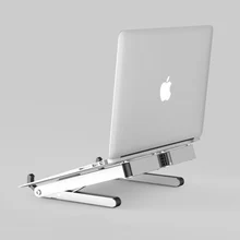 Регулируемый алюминиевый ноутбук противоскользящая охлаждающая подставка Подставка держатель для Apple MacBook lenovo samsung huawei hp компьютер