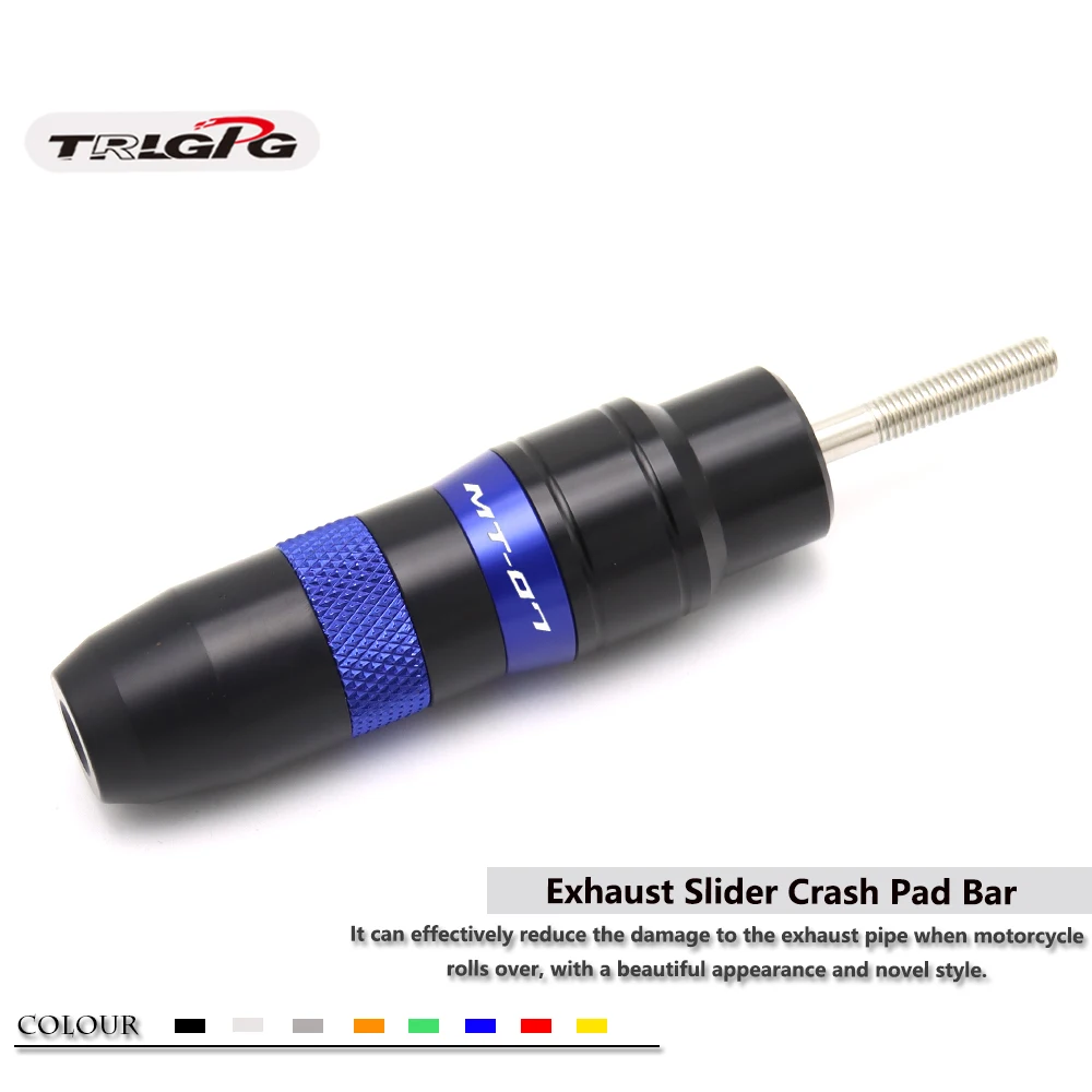 Motorcycle CNC Aluminum Crash Pads Exhaust Sliders Protector For Yamaha MT-07 MT07 mt 07 2014-2020 2019 2018 | Автомобили и
