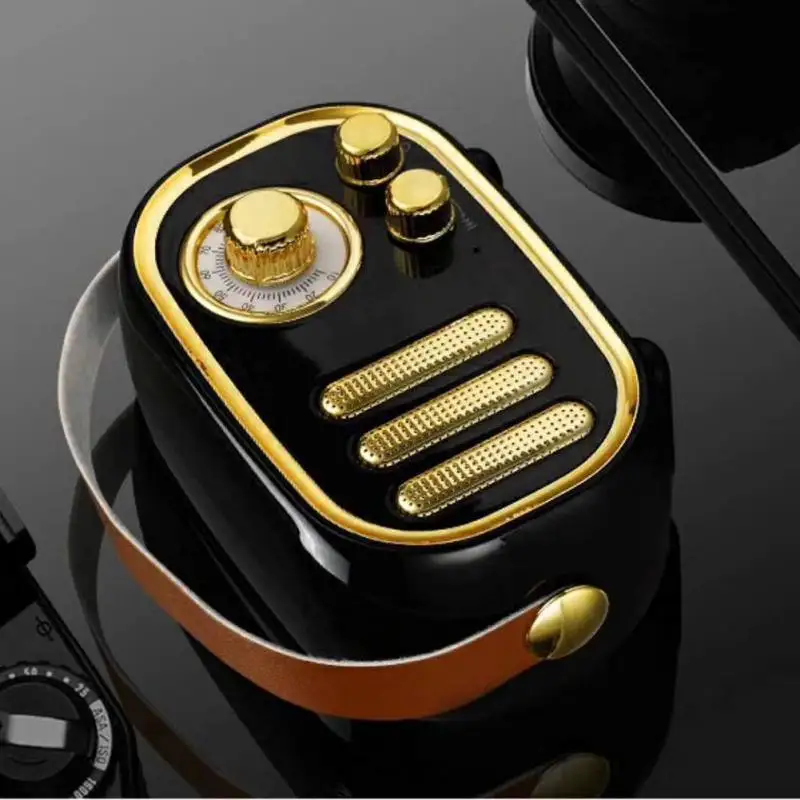 F01 Ретро Bluetooth колонки Беспроводной 3D стерео бас HIFI Качество звука сабвуфер Поддержка FM TF Crad AUX mp3 музыкальный плеер