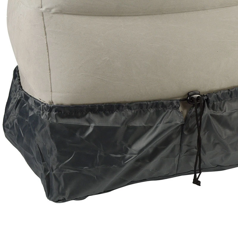 XC USHIO 3 Layers Inflatable Travel Foot Rest Pillow With Dust Cover 385g Airplane Train Car Footrest Cushion With Storage Bag  (34)