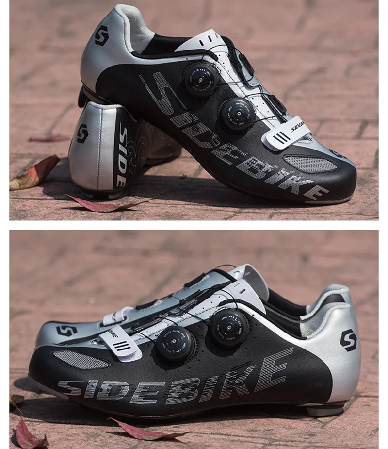 Sidebike Road Мужская велосипедная обувь из углеродного волокна дышащая обувь для шоссейного велосипеда Ультралегкая велосипедная обувь Chaussures Cycliste Route