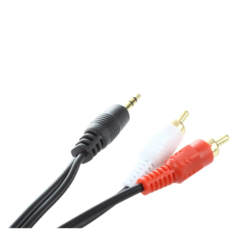 Горячая TTKK 4,7 м 3,5 мм штекер 2 RCA штекер аудиосигнала видео av-кабель черный