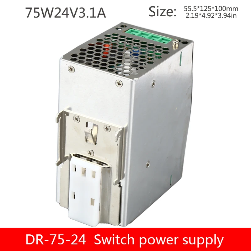 DR-75-24 Din Реле переключения питания 75W24V3. 2A DC Промышленный контроль PLC сенсор карты цифровой трансформатор по стандарту Din