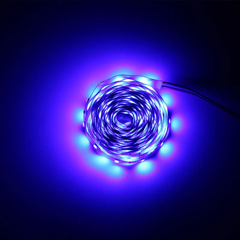 5 м/в рулонах водонепроницаемый rgb светодиодный неоновый светильник теплый белый синий красный зеленый светодиодный гибкий светильник лента адаптер 12 В - Испускаемый цвет: Синий