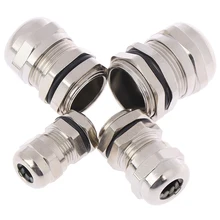Stainless Stell Copper Nickel Plating Pg7 Pg9 Pg11 Pg13.5 Waterproof Connector Cable Gland For Fixing Cables 1PC