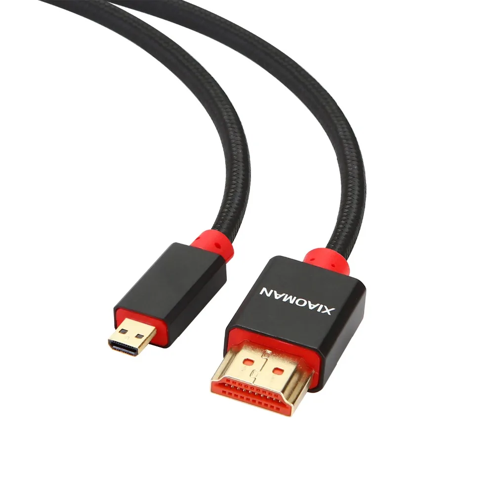 Кабель Micro HDMI к HDMI для камеры GoPro Hero 7 Black Hero 6 5 4 A6000 Asus Zenbook Yoga