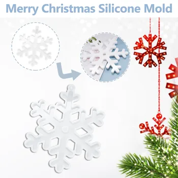 

1PC Adornos navideños navidad Merry Christmas Silicone Jewelry Casting Mold Resin Epoxy Mould Decor Craft Tool Christmasornament