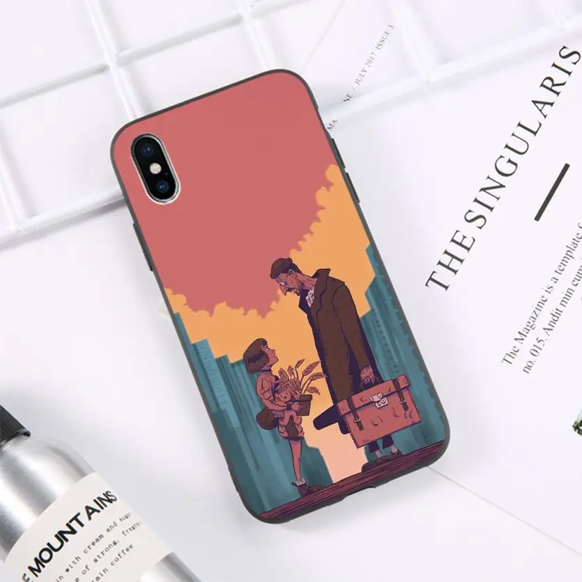 Чехол для мобильного телефона HTxian Leon Matilda Natalie Portman Movie Poster iPhone 11 pro XS MAX 8 7 6 6S Plus X 5 5S se