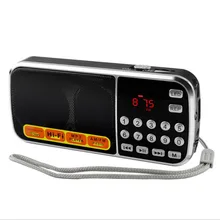Amplifier Flashlight HIFI Speaker Audio-Player MP3 Mini Portable L-088 Micro-Sd-Tf-Fm-Radio
