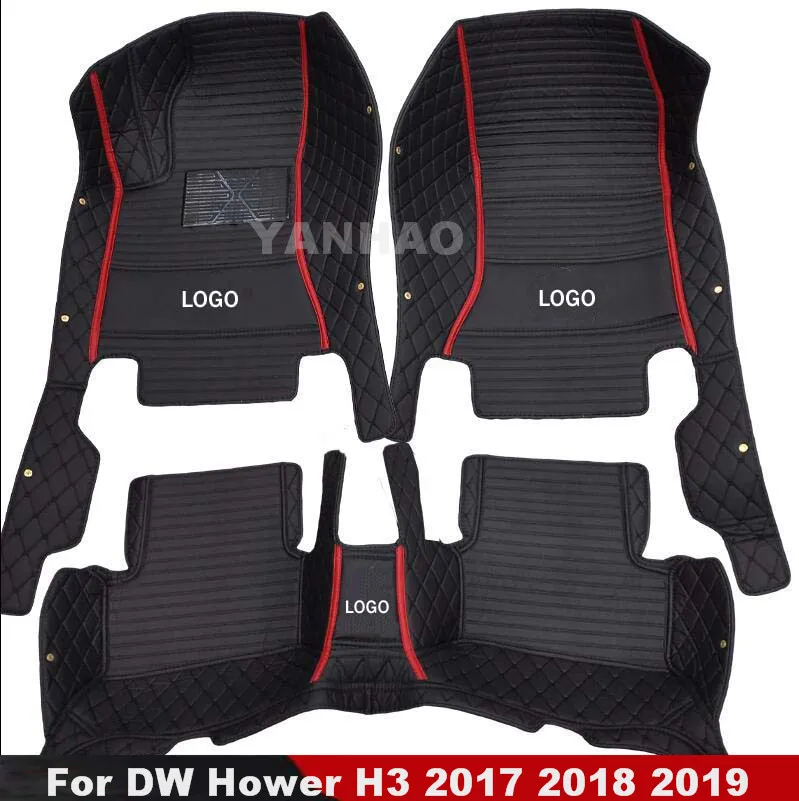 

Car Floor Mats For DW Hower H3 2017 2018 2019 Car Accessories Interiors Covers Rugs interior parts Car Mats