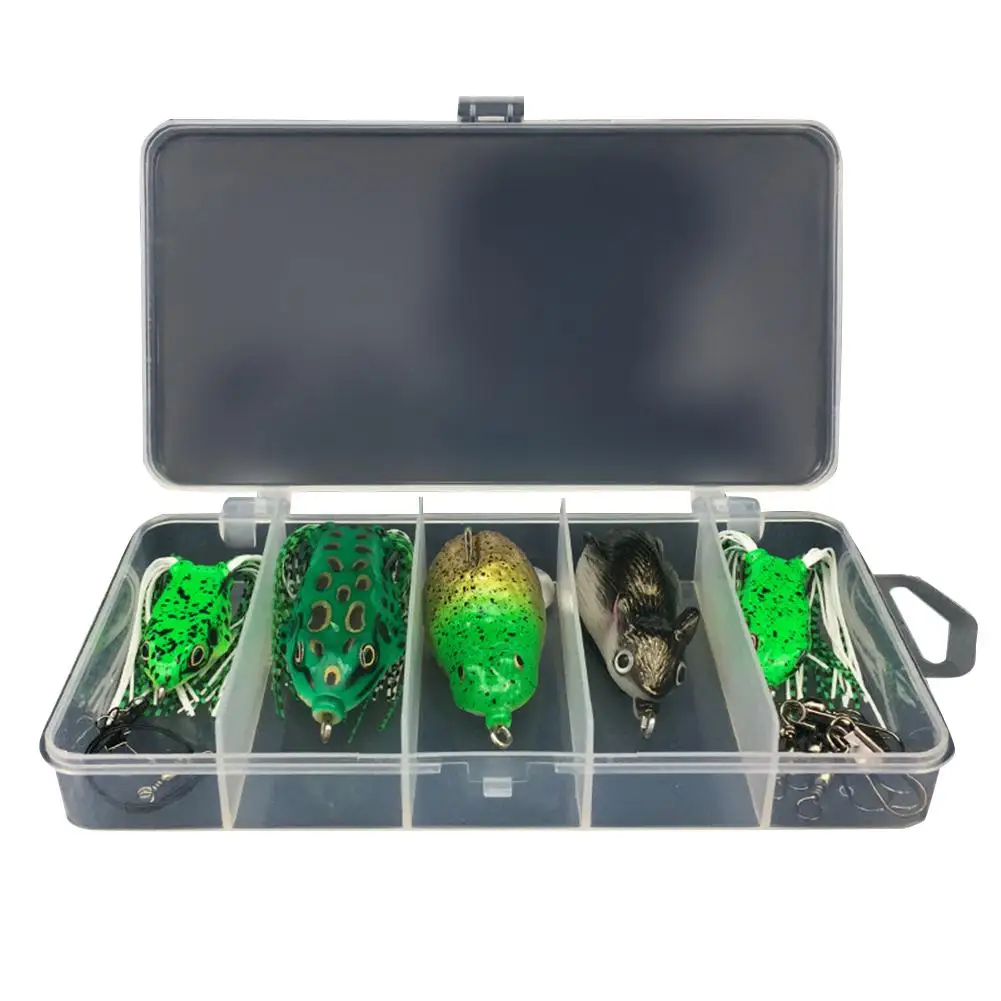 

5 шт./упак. Thunder Frog, силиконовая искусственная приманка с одним/двойным крючком