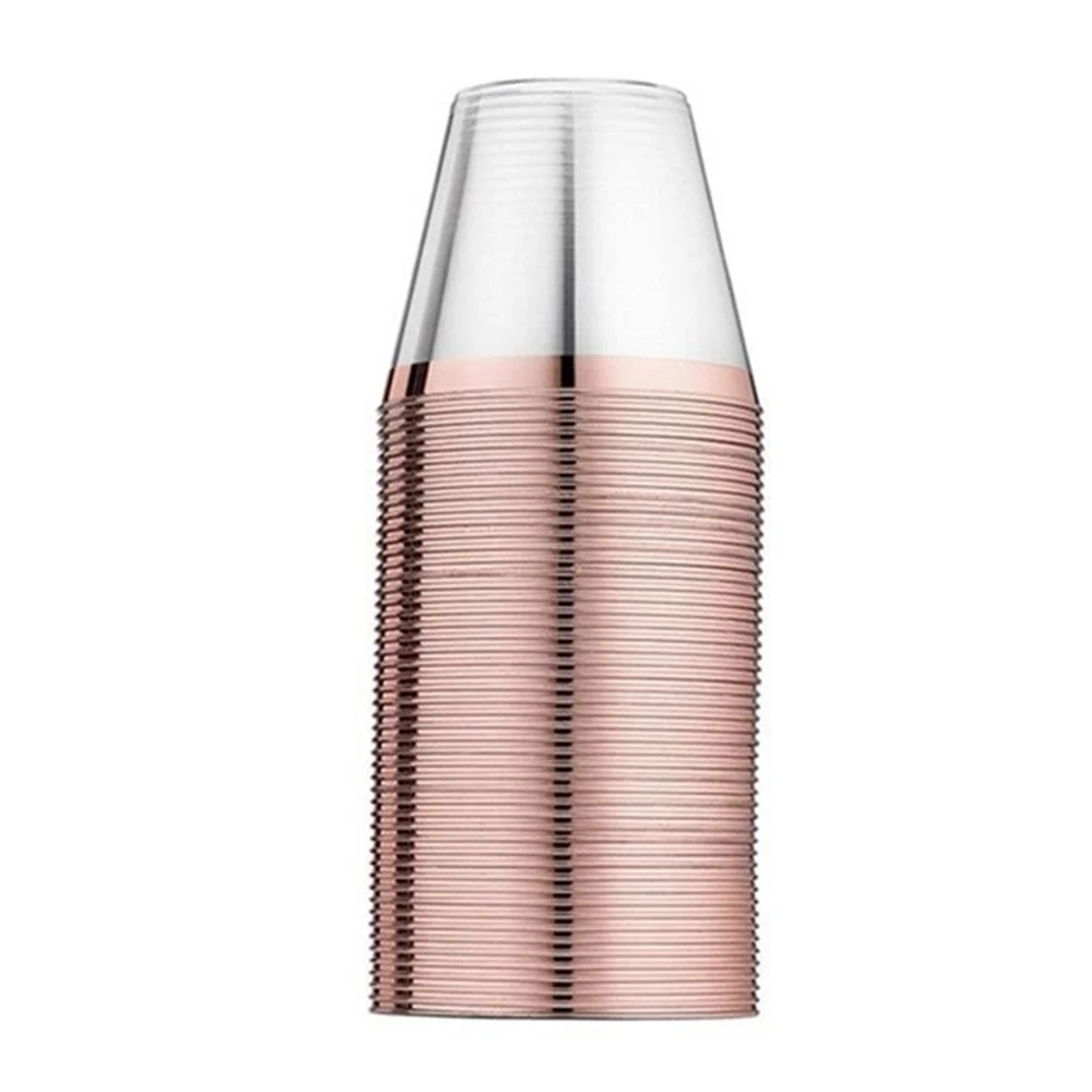 25 шт Вечерние одноразовые прозрачные пластиковые стаканчики прозрачный