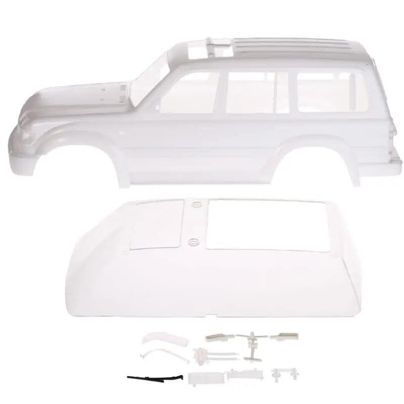 313 мм Пластиковый корпус RC автомобиль запасные части для 1/10 Land Cruiser LC80 гусеничный