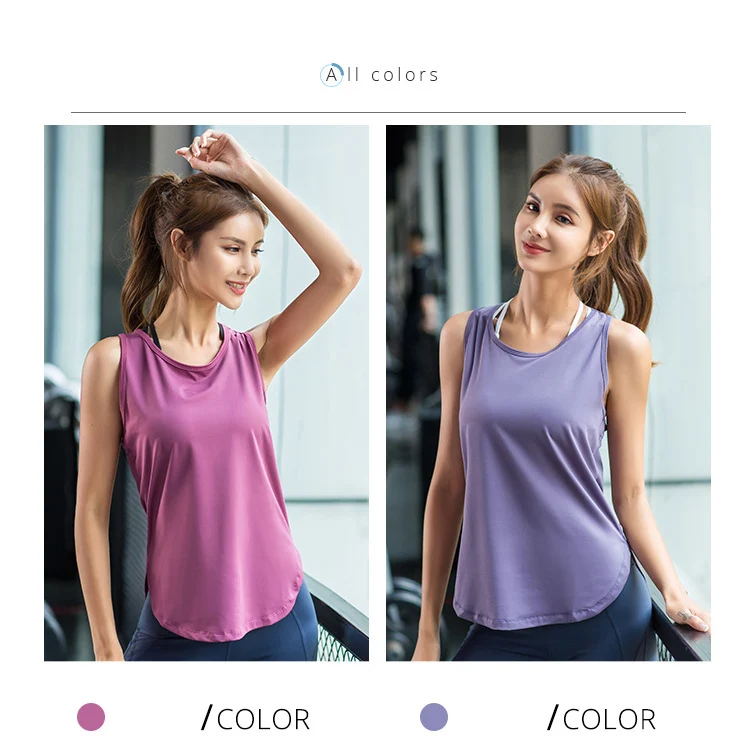 Sleeveless Women Gym Shirts Mesh Back Holllow Yoga shirts Sport T Shirts Quick Dry Breathable Yoga Top Running Clothes For Women