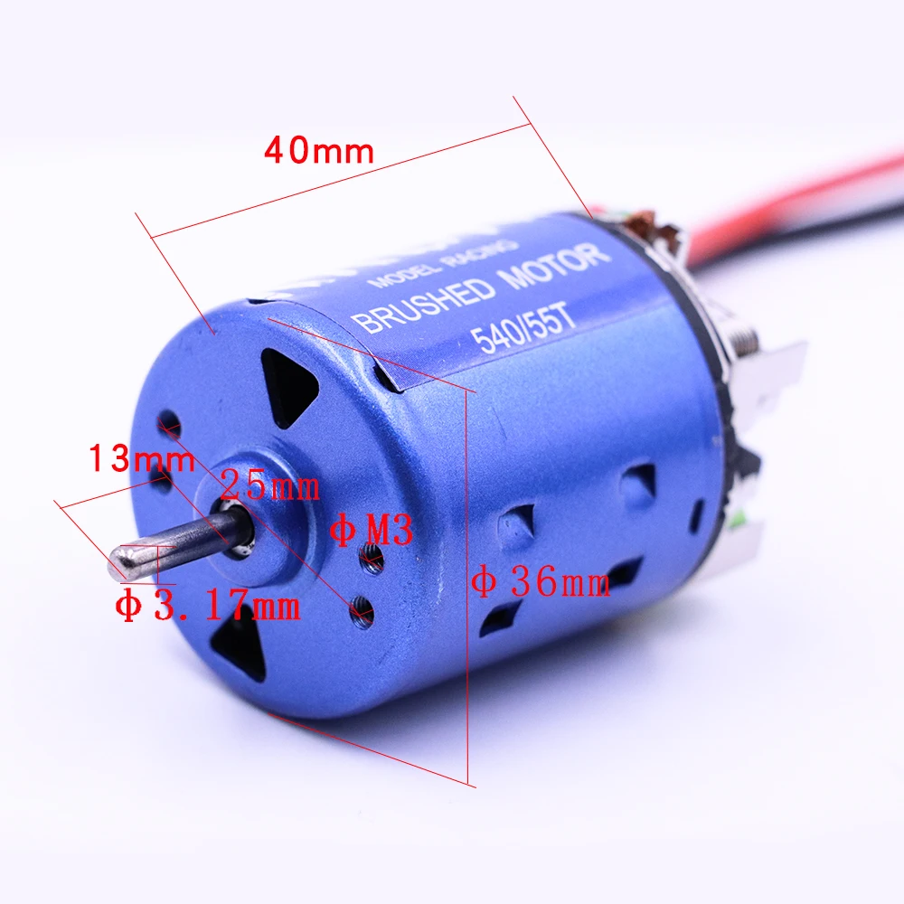 540 21T 27T 35T 45T 55T 80T матовый двигатель+ 60A HOBBYWING 1060RTR ESC для 1/10 HSP HPI Wltoys Kyosho TRAXXAS Redcat RC автомобиль грузовик