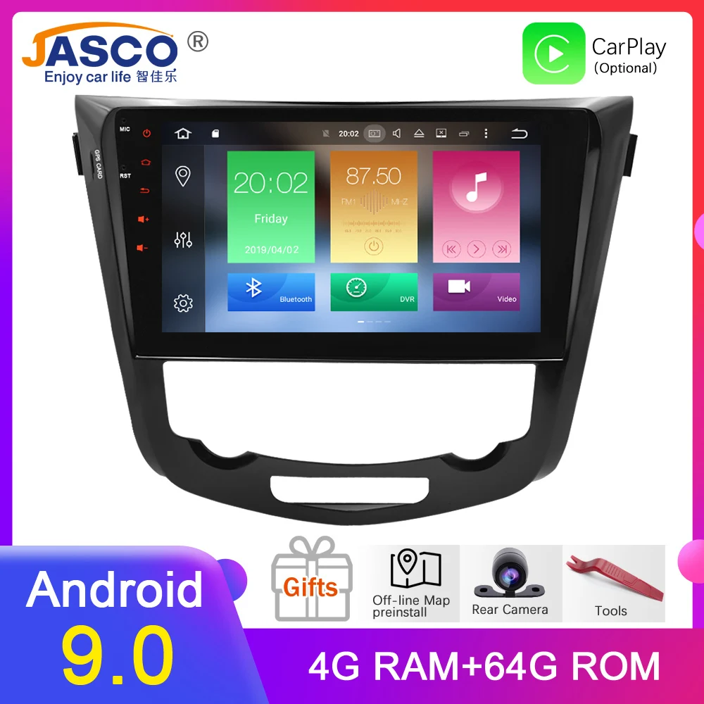 Octa Core Android 8,0 автомобильный Радио gps навигация мультимедийный плеер стерео для Nissan Qashqai X-Trail 2014 + 2017 Авто Аудио
