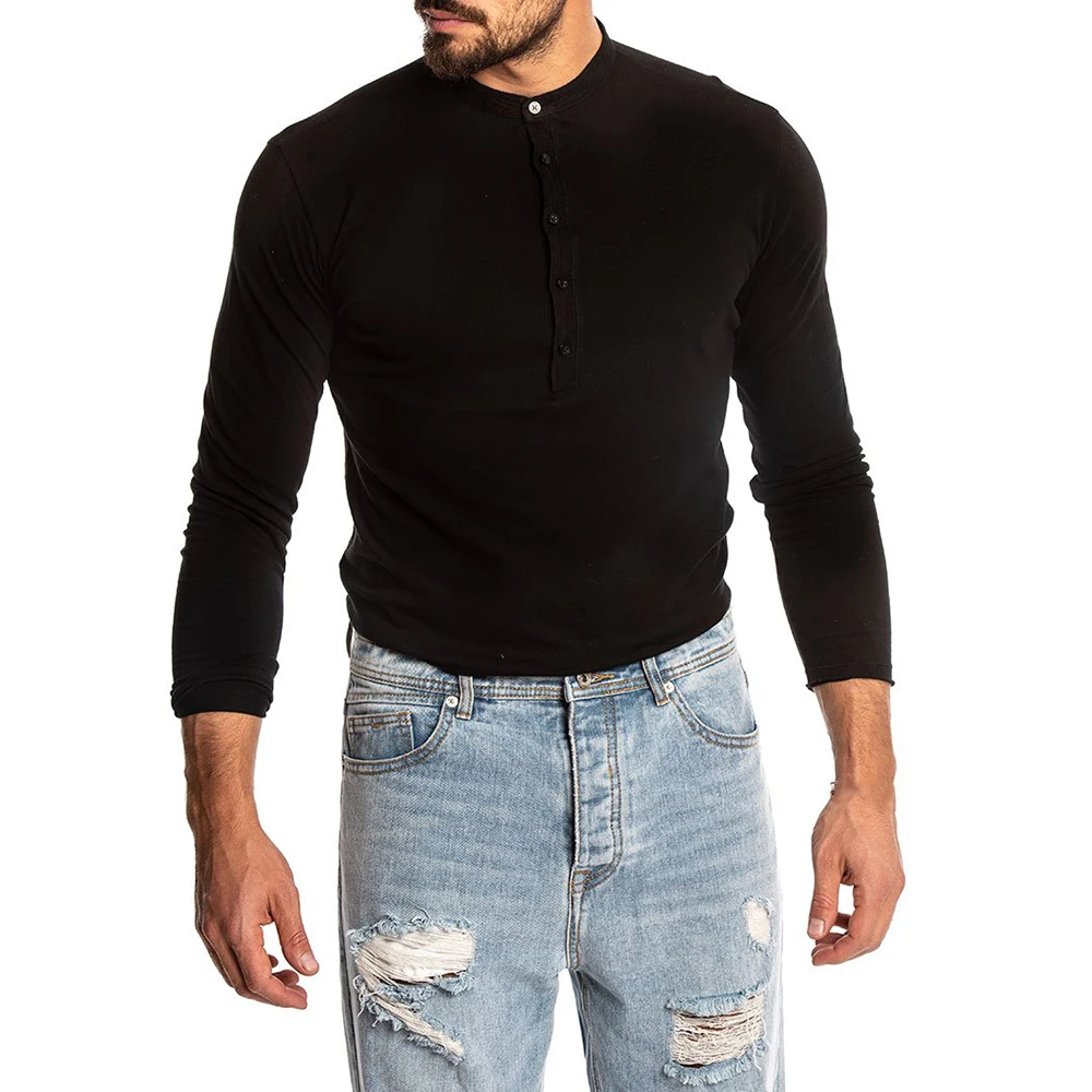 Модная Лоскутная Мужская футболка с длинным рукавом и круглым вырезом, свободные футболки с модным принтом, Повседневная Уличная Мужская футболка в стиле хип-хоп