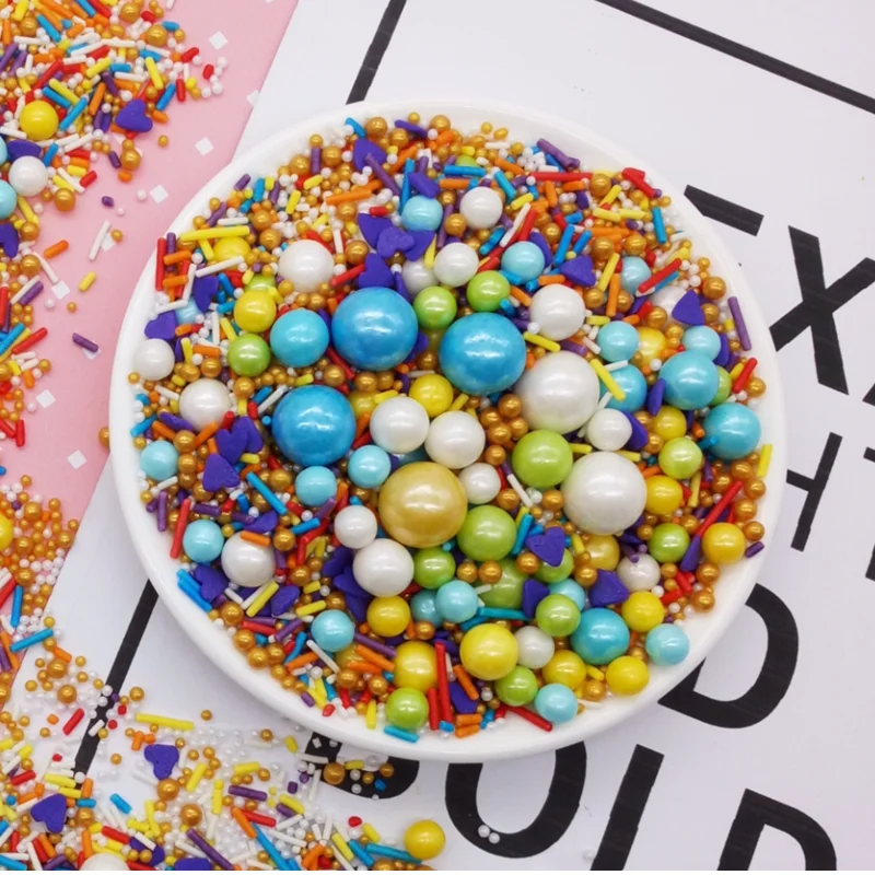 500g Elves Edible cake beads Pearl Sugar Balls Fudge DIY Cake Baking Sprinkle Sugar Balls