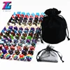 105 Polyhedral Dice Rainbow 15 Complete Sets with Velvet Bag D4 D6 D8 D10 D10% D12 D20 for RPG DND Board Game Best Gift ► Photo 1/6