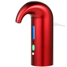 Электрический аэратор для вина, Портативный заливщик мгновенный винный графин насос-дозатор для нажатием одной кнопки-автоматическая USB Перезаряжаемые для красный чёрно-белое