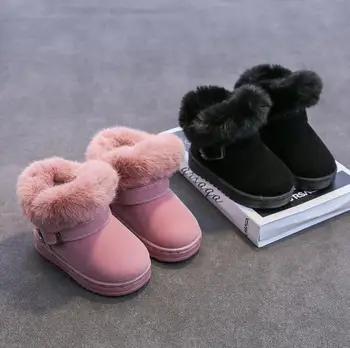 

Baby Girls Boys Snow Boots Children Plush Warm Boots Winter Princess Sport Shoes Kids Sneakers Lovely Soft Martin Boots Ski Boot