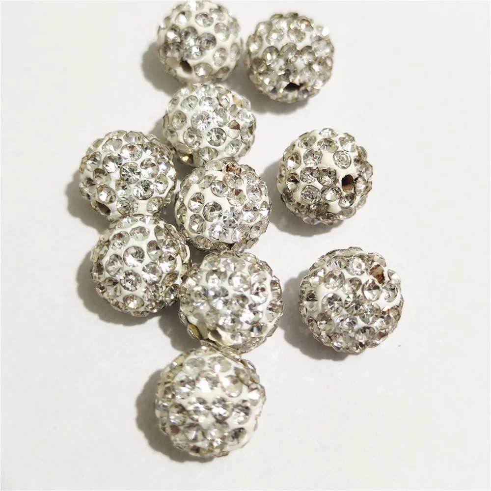 Rodada Rhinestone Spacer Beads, Boa Qualidade, DIY,