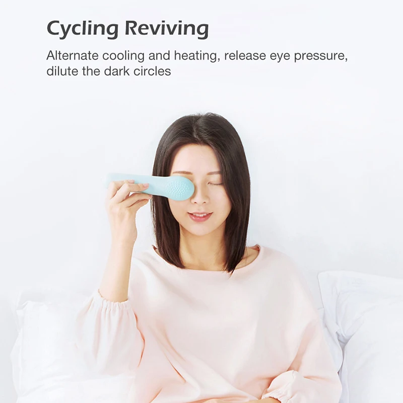 Xiaomi Youpin LF портативный горячий и холодный силиконовый массажер осветляет темные круги автоматический контроль температуры спа инструменты для ухода за глазами