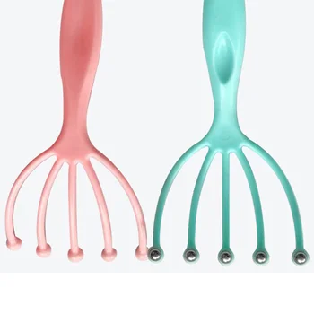 

Hand Held Scalp Massager Five Finger Ball Roller Comb Head SPA Scalp Brush Hair Care Massage; Ball Roller Head SPA Scalp Brush