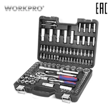 Набор инструментов для автомобиля из 108 предметов Workpro W003057AE с кейсом для хранения