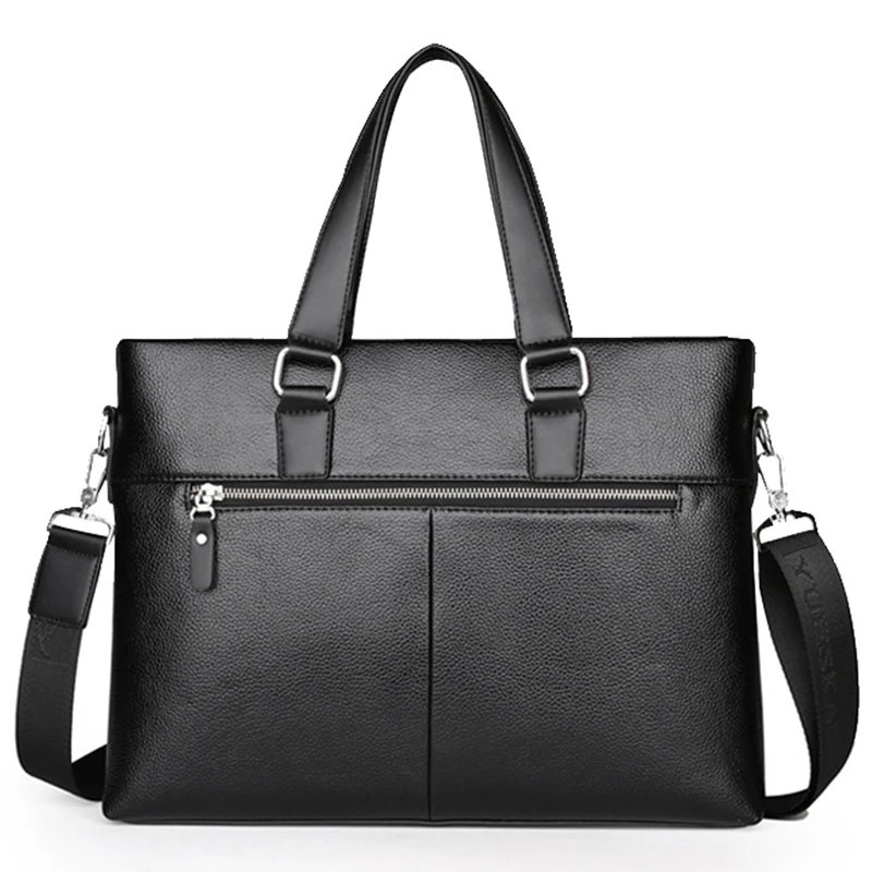 

YICIYA New Brand Leather Man Business Briefcase handbag Casual Crossbody shoulder bag laptop Travel Messenger bag