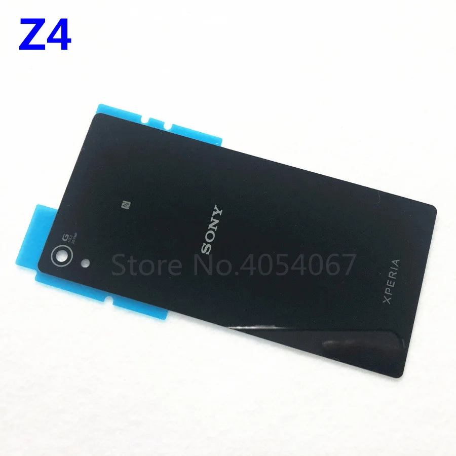 Z4 black Для sony xperia Z4 Z3 Plus Z3+ E6553 E6533 Задняя стеклянная крышка батарейного отсека Замена стеклянного корпуса+ NFC антенна - Цвет: Z4 black