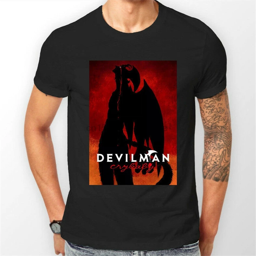 Devilman crybaby Go Nagai Аниме Манга футболка Бодибилдинг |