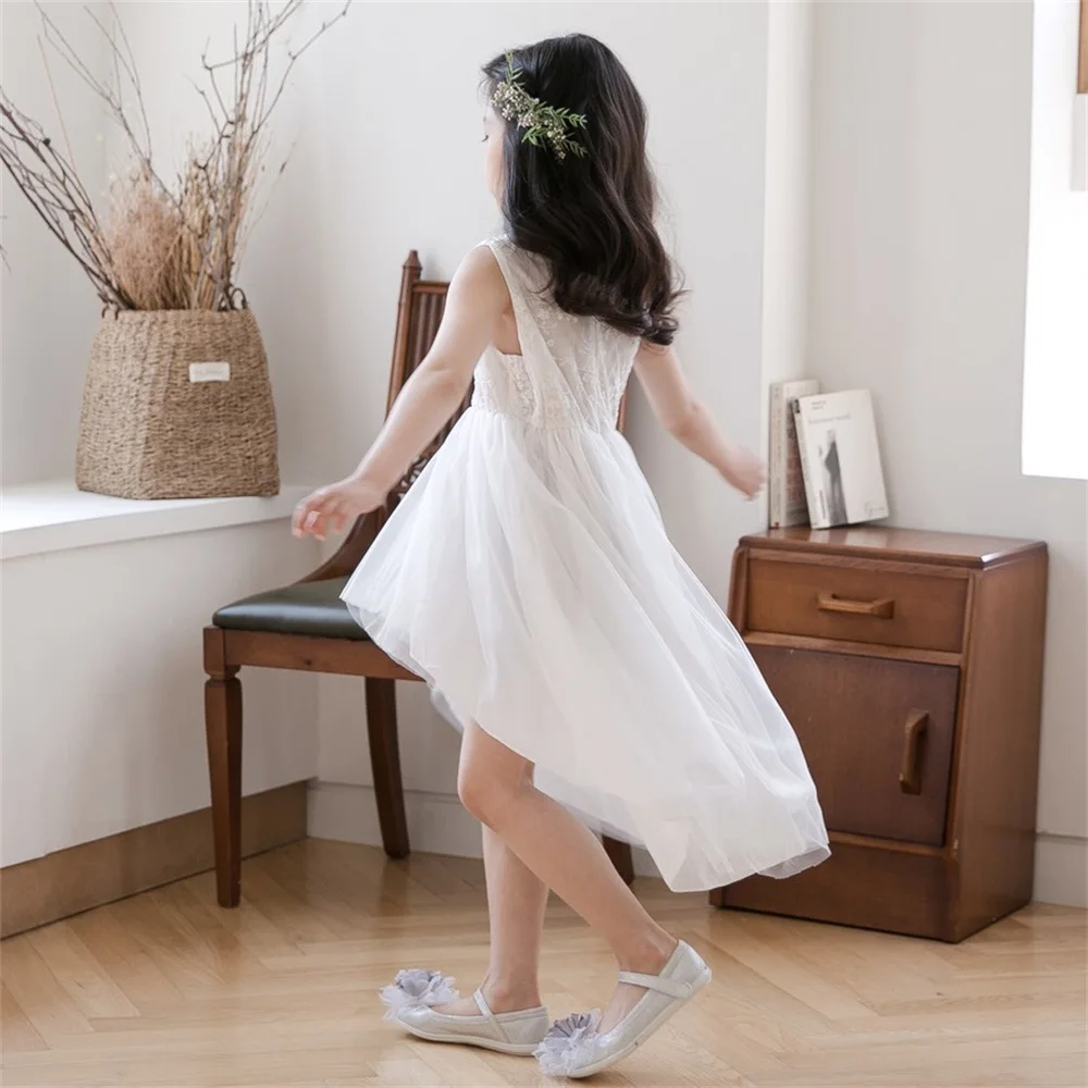 

2019 Summer New Style INS-Style Lace Gauze Girls Full Body Dress Parent-child Matching Outfit Formal Dress Tutu Skirt