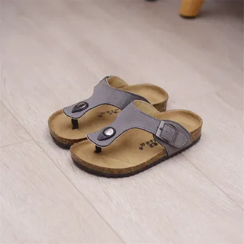 

MHYONS Boy's sandals for children's slippers girls new summer fashion children's cork slippers casual slip beach flip sandals