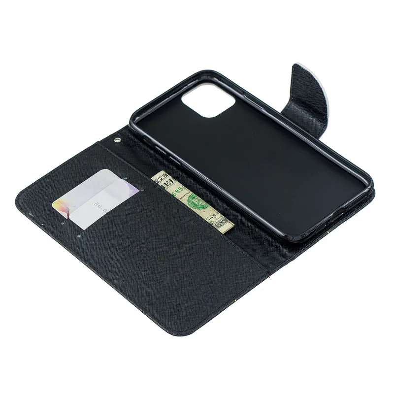 Etui для iphone 11 кожаный чехол для Funda iphone 11 чехол для iphone 11 Pro Max откидной Чехол для бумажника Стенд телефонные чехлы Coque
