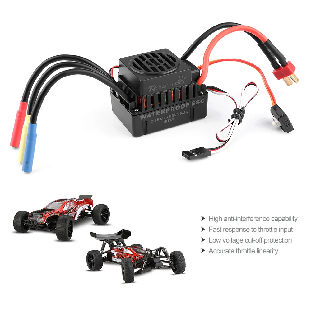 Набор S3660 3300 кв Сенсор 60a Esc Broomless и программным обеспечением карточная игра 1/10 Rc грузовик бесщеточный мотор контроллер полета