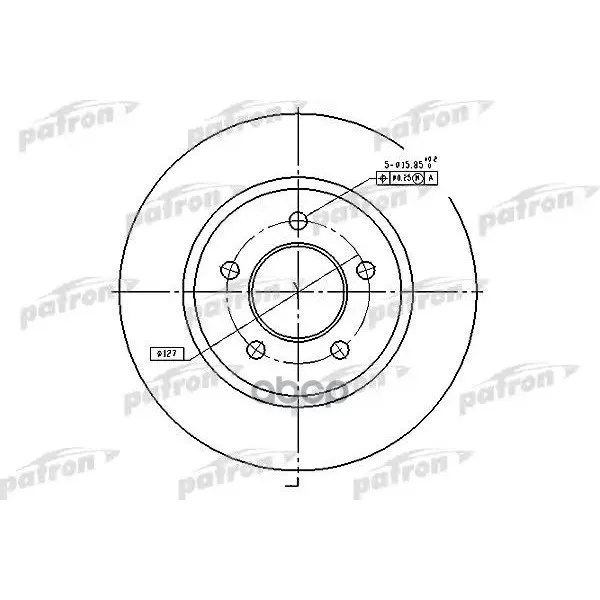Диск Тормозной Передн Chrysler: Pacifica 04-08 PATRON арт. PBD53019