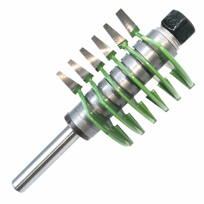 1Pc 8Mm Shank 2 Teeth Adjustable Finger Joint Router Bit Tenon Cutter Industrial Grade for Wood Tool