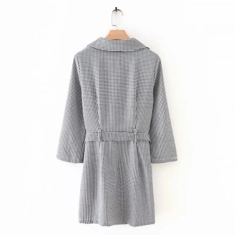 Woah Fashion YD50-9003 European and American fashion plover belt suits summer dress