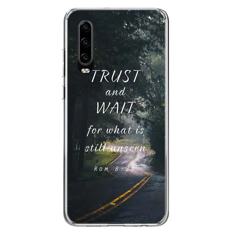 Библейский стих Иисус Христос, христианский чехол для телефона для huawei P30 P20 mate 30 20 10 Pro P10 Lite P Smart Z+ Coque Shell C