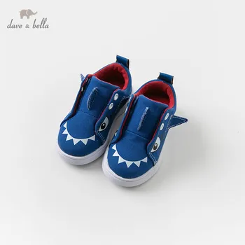 

DB12871 Dave Bella spring autumn baby boy canvas royal blue shoes new born baby boy casual shoes