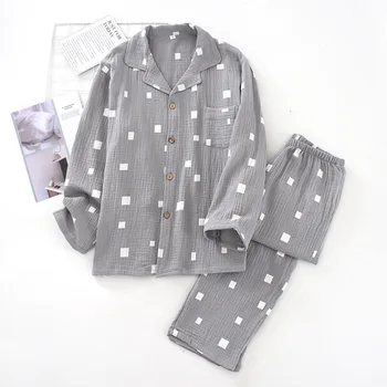 

2020 New Cotton Material Pajama Set Men Sleepwear Sleep Wear Men