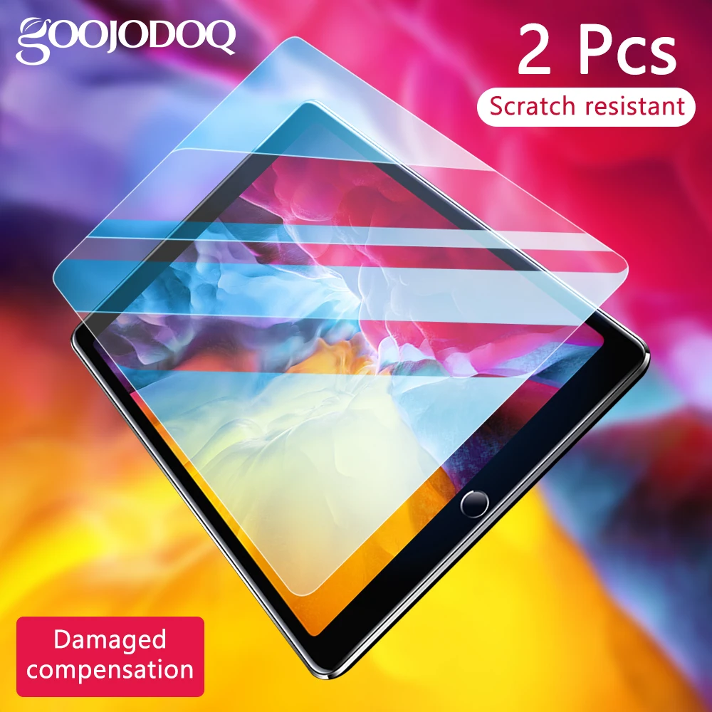 GOOJODOQ For iPad Pro 2020 Screen Protector Anti Blue Ray Tempered Glass for iPad Pro 11/10.5 air 3/10.2 2019 Screen Protector