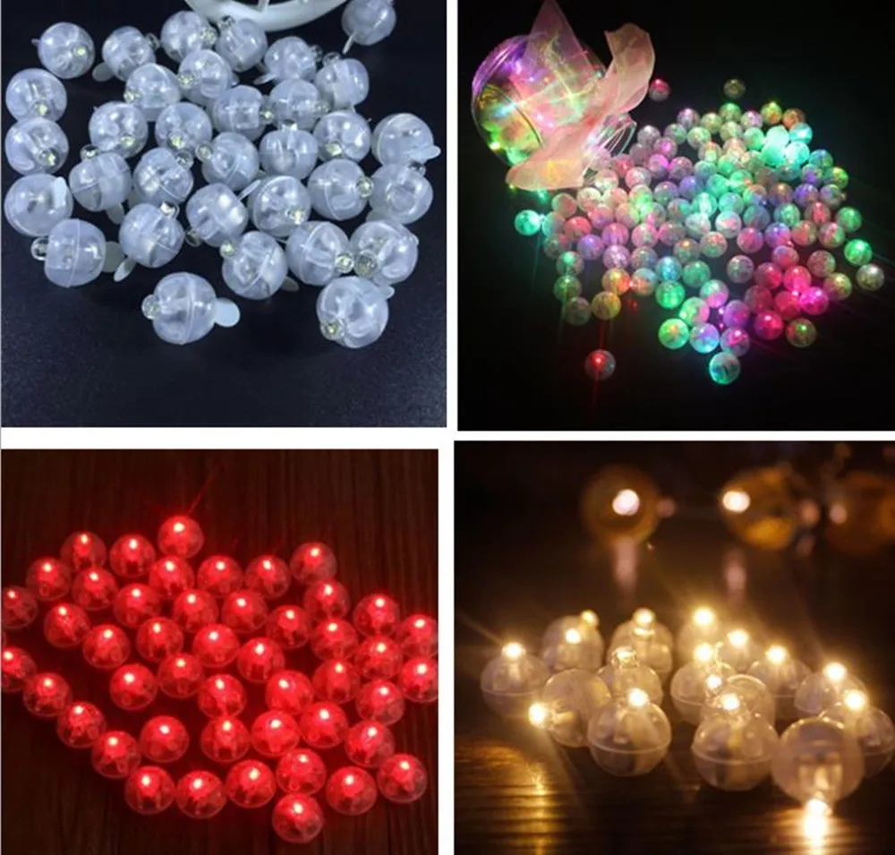 Peut On Gonfler Des Ballons La Veille Lampe ballon Flash Led ronde, 100 pièces/lot, 100 X, longue durée de veille,  lumière lanterne, décoration de fête et de mariage | AliExpress